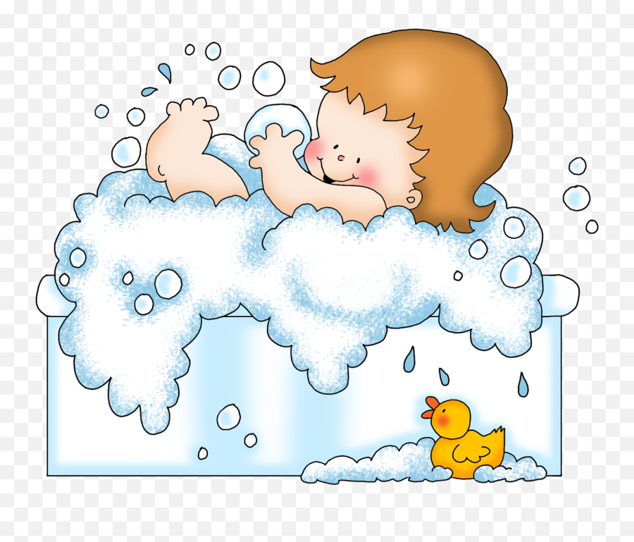 Baby Clip Art Baby Scrapbook Baby - Happy Emoji,Bathtime Clipart