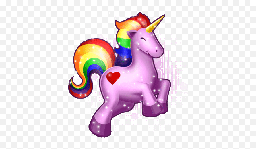 Glitter Rainbow Cliparts Png Images - Unicorn Gif Emoji,Free Rainbow Clipart