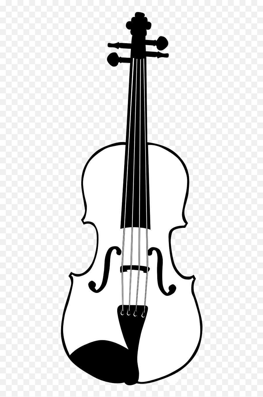 Violin Music Instrument Viola Png - Violin Drawing Emoji,Violin Transparent Background