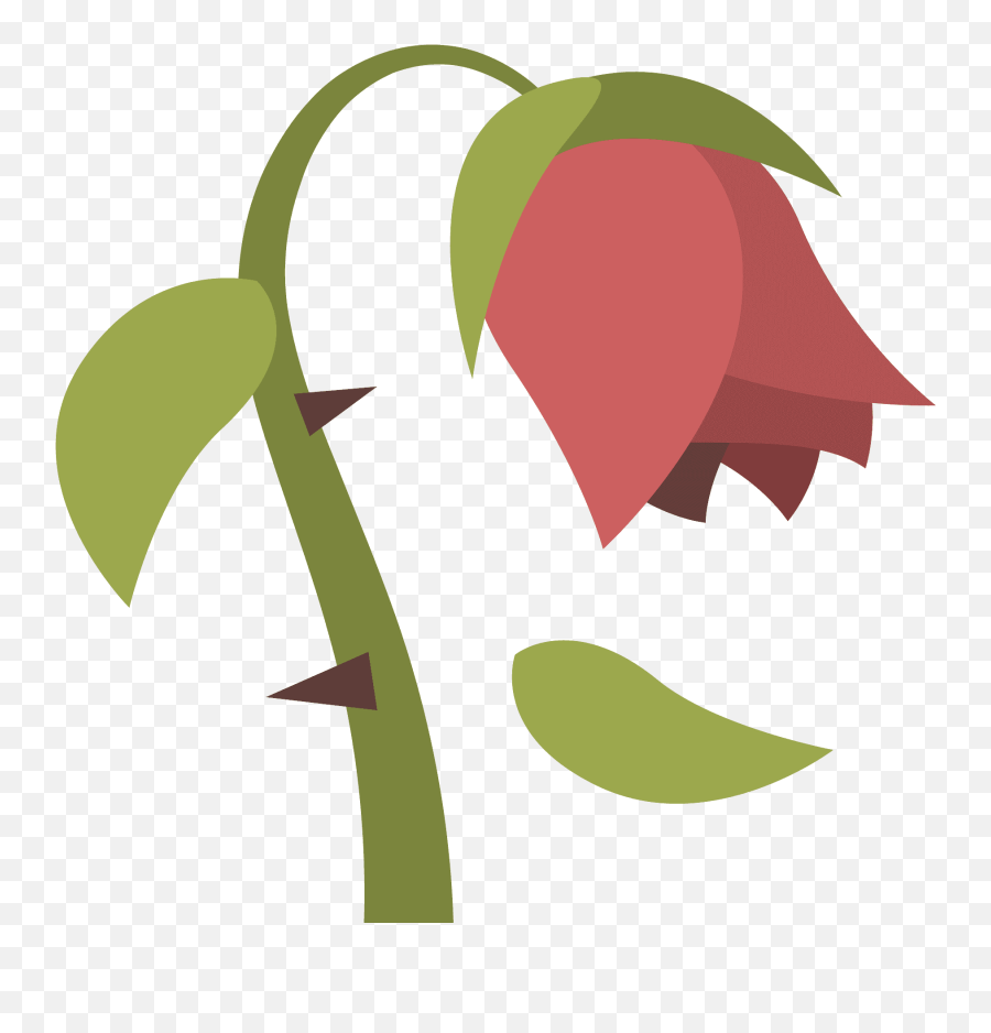 Wilted Flower Emoji Clipart Free Download Transparent Png - Dead Flower Emoji,Flower Emoji Png