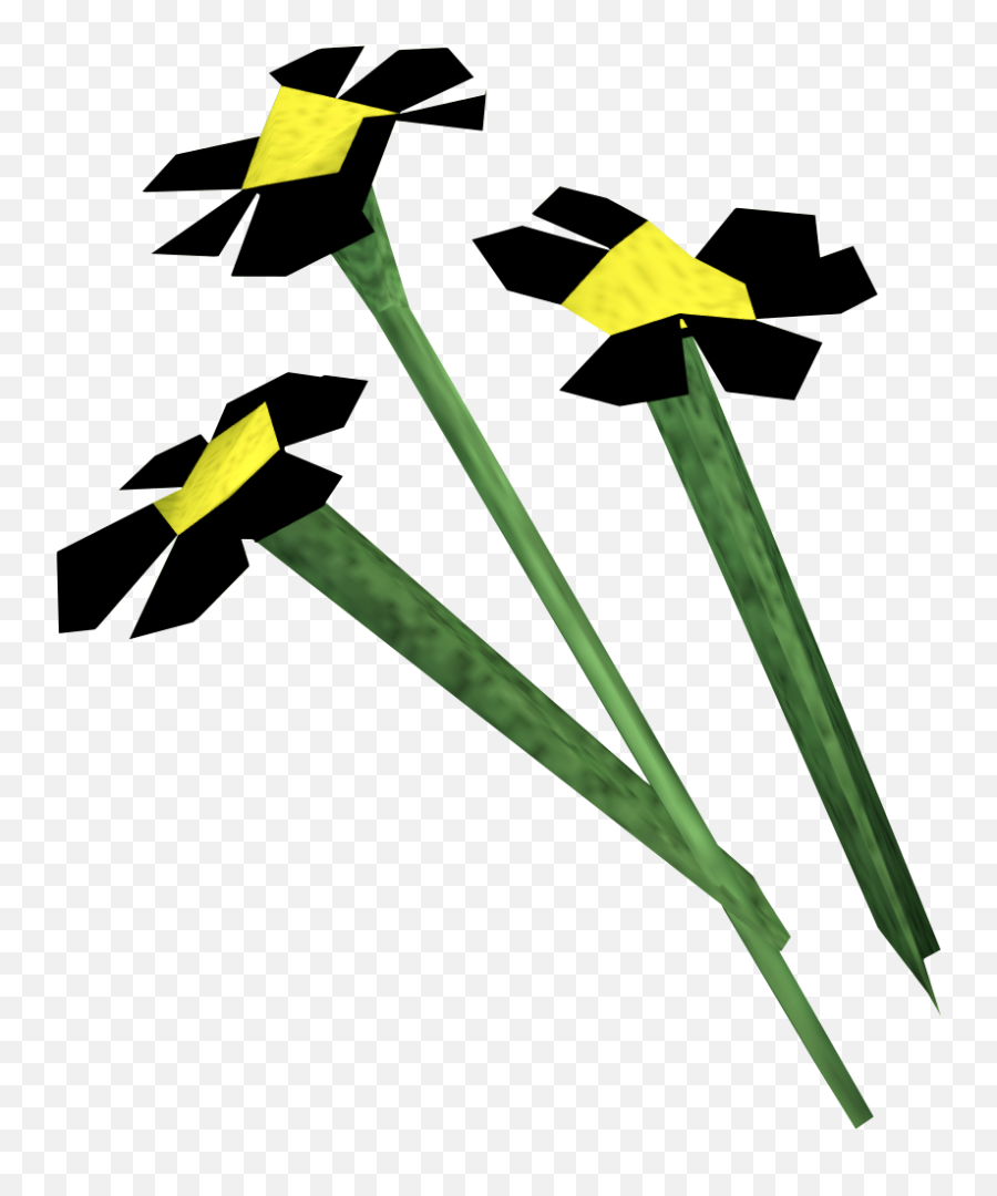 Black Flowers - Runescape Flower Png Emoji,Black Flower Png