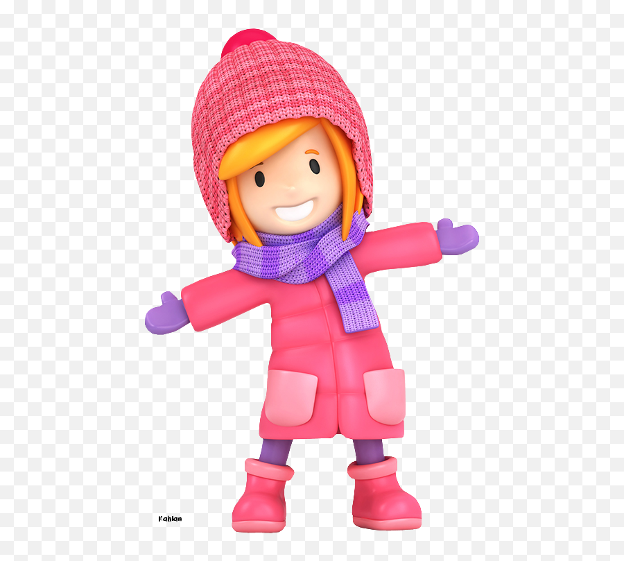 Gloves Clipart Winter Dress Gloves Winter Dress Transparent - Cartoon Girl In Winter Png Emoji,Get Dressed Clipart