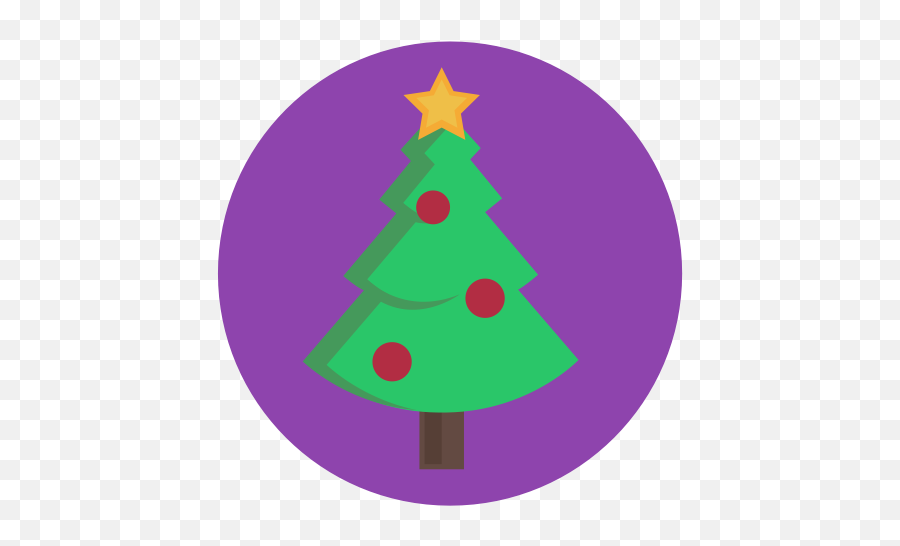 Christmas Star Tree Bauble Evergreen Decorated Icon Emoji,Christmas Tree Star Png