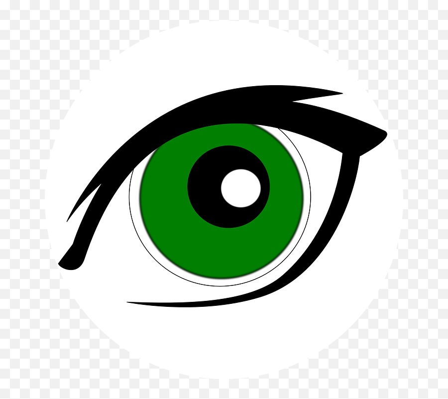 Green Eyes Eyeliner - Free Vector Graphic On Pixabay Emoji,Eyeliner Png