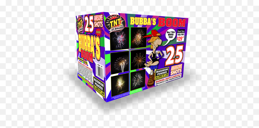 Bubbau0027s Boom Multi Aerial 25 Shots Tnt Fireworks U2013 Walmart Emoji,Tnt Fireworks Logo