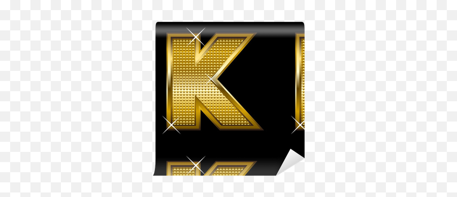 Golden Font Type Letter K Wallpaper U2022 Pixers - We Live To Emoji,Letter K Logo