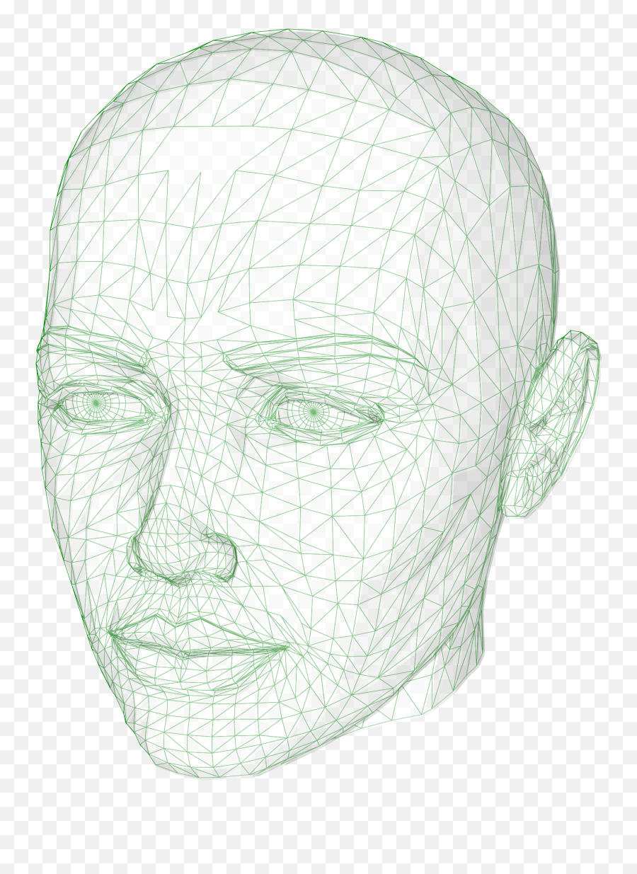 Graphics 3d Model Of A Head Free Image Download Emoji,3d Grid Png