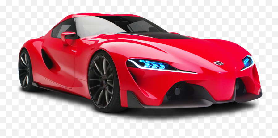 Red Toyota Ft1 Sports Car Png Image - Sports Car Png Hd Emoji,Car Png