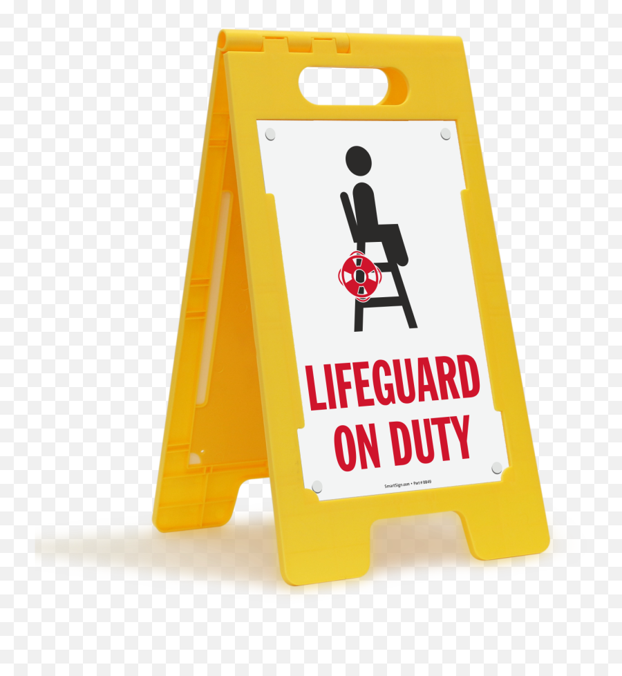 Lifeguard On Duty Floor Sign Sku Sf - 0659 Emoji,Lifeguard Png