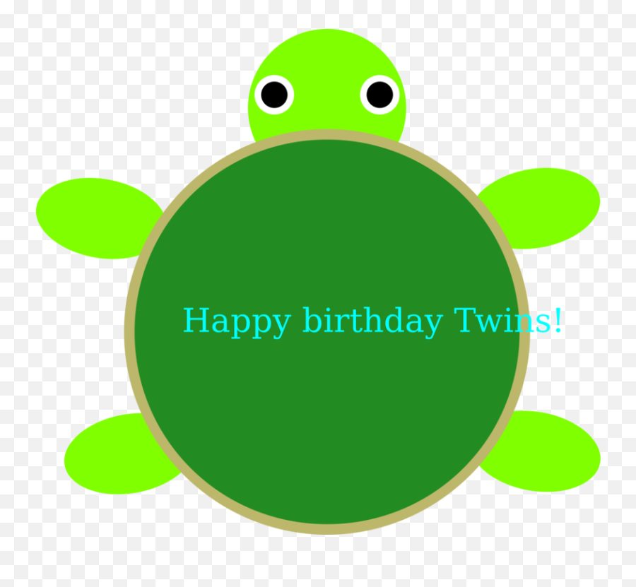 Turtlereptiletortoise Png Clipart - Royalty Free Svg Png Dot Emoji,Happy Birthday Logo