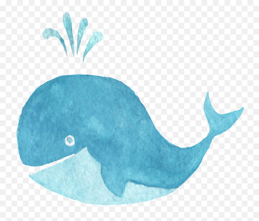 Water Spray Blue Whale Transparent Decorative - Adornos Para Emoji,Bautizo Clipart