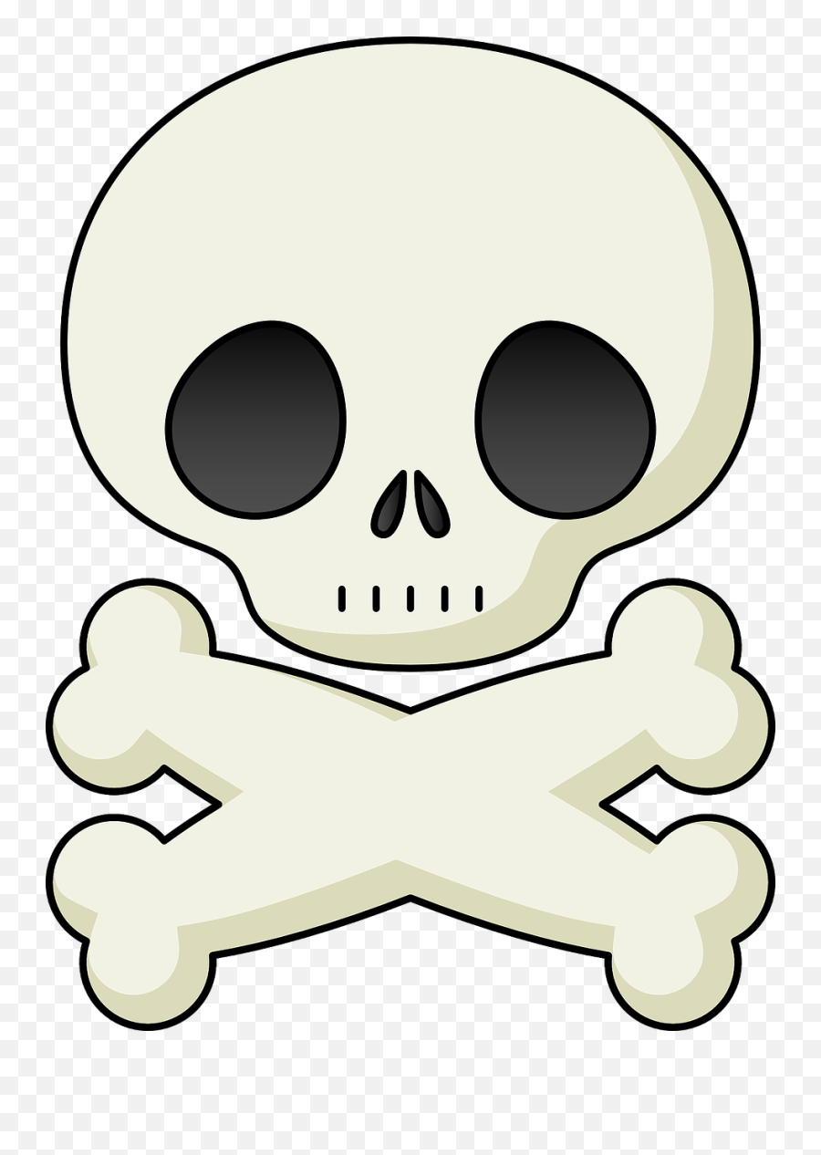 Skull Clip Art Background Free Clipart - Baby Skull And Crossbones Emoji,Skull Clipart