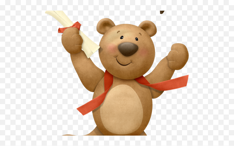 Download Hd Graduation Clipart Bear - Teddy Bear Graduation Happy Emoji,Graduation Clipart