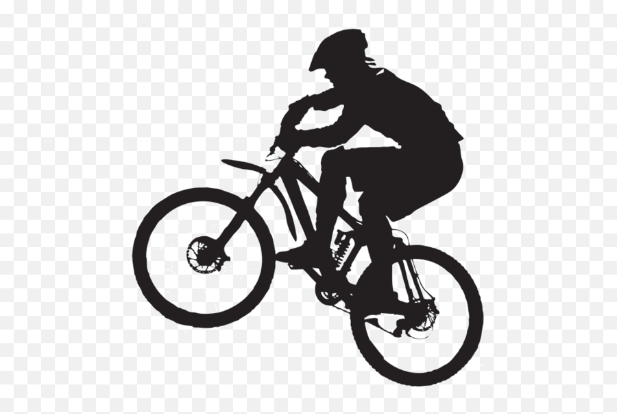 Pin Bike Clipart Mountain Bik - Mountain Bike Clip Art Png Silhouette Mountain Bike Png Emoji,Bike Clipart