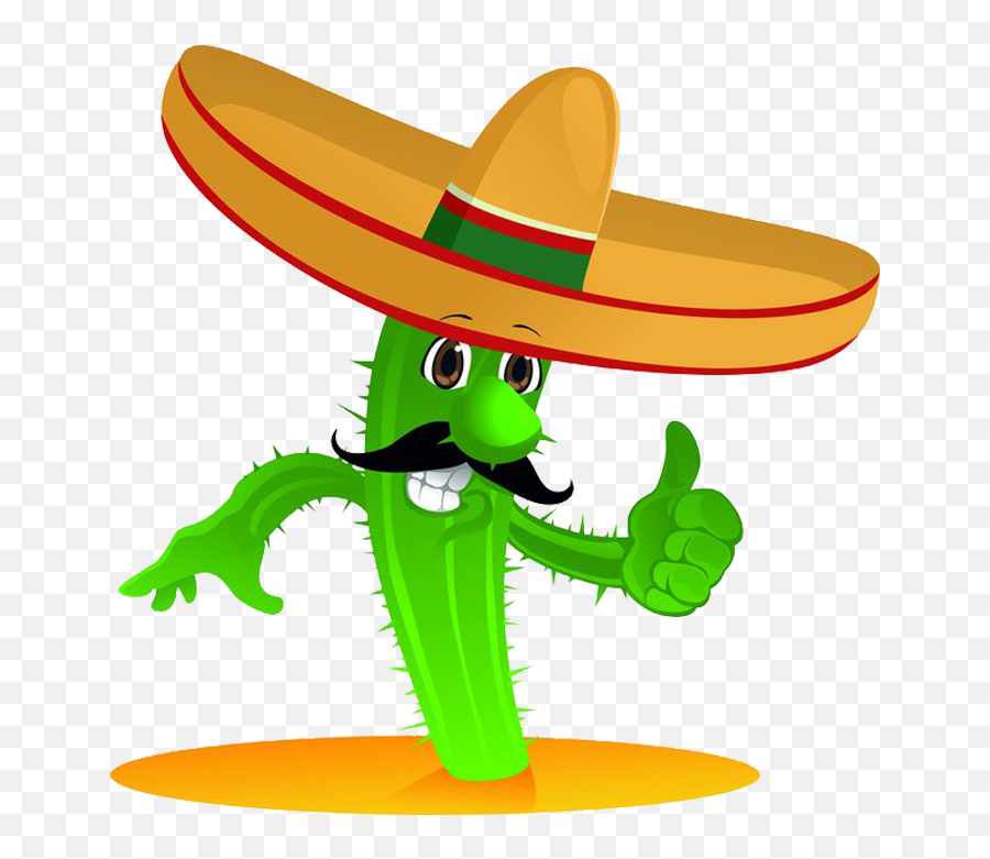 Taco Clipart Png - Mexican Cuisine Cactaceae Cartoon Cactus Mexican Cactus Cartoon Emoji,Taco Clipart