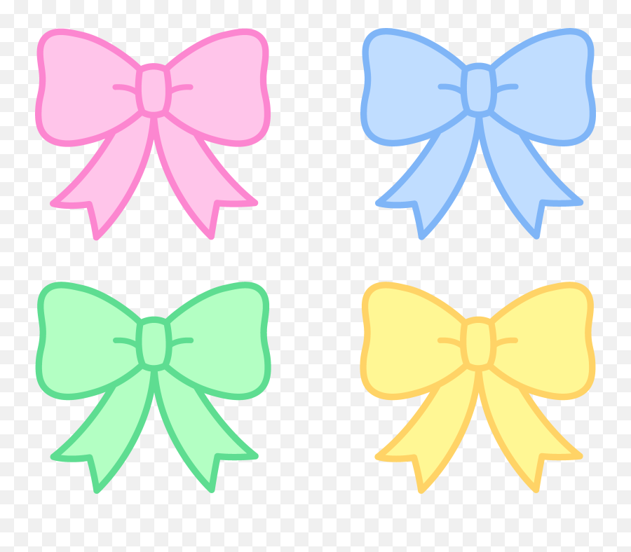 Bow Clipart Cute Bow Cute Transparent - Cute Bow Clip Art Emoji,Bow Clipart