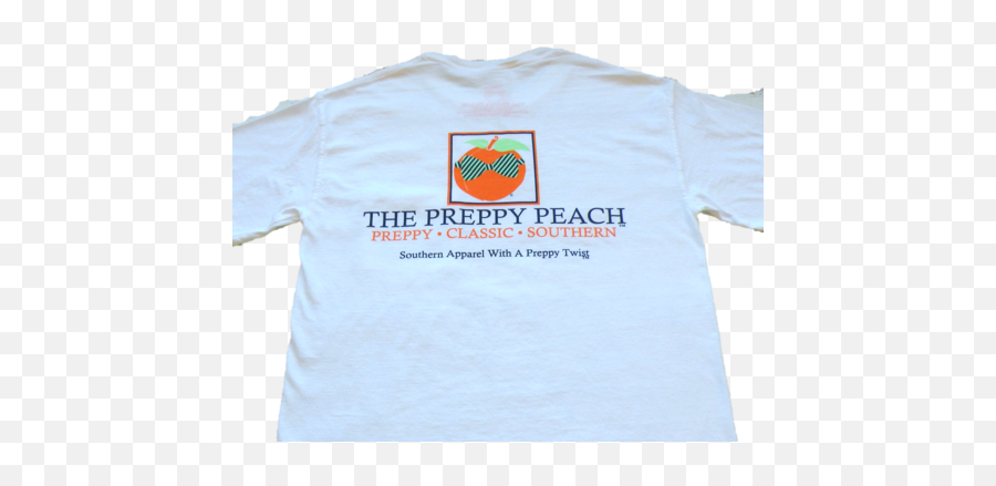 The Preppy Peach Logo - Short Sleeve Emoji,Peach Logo