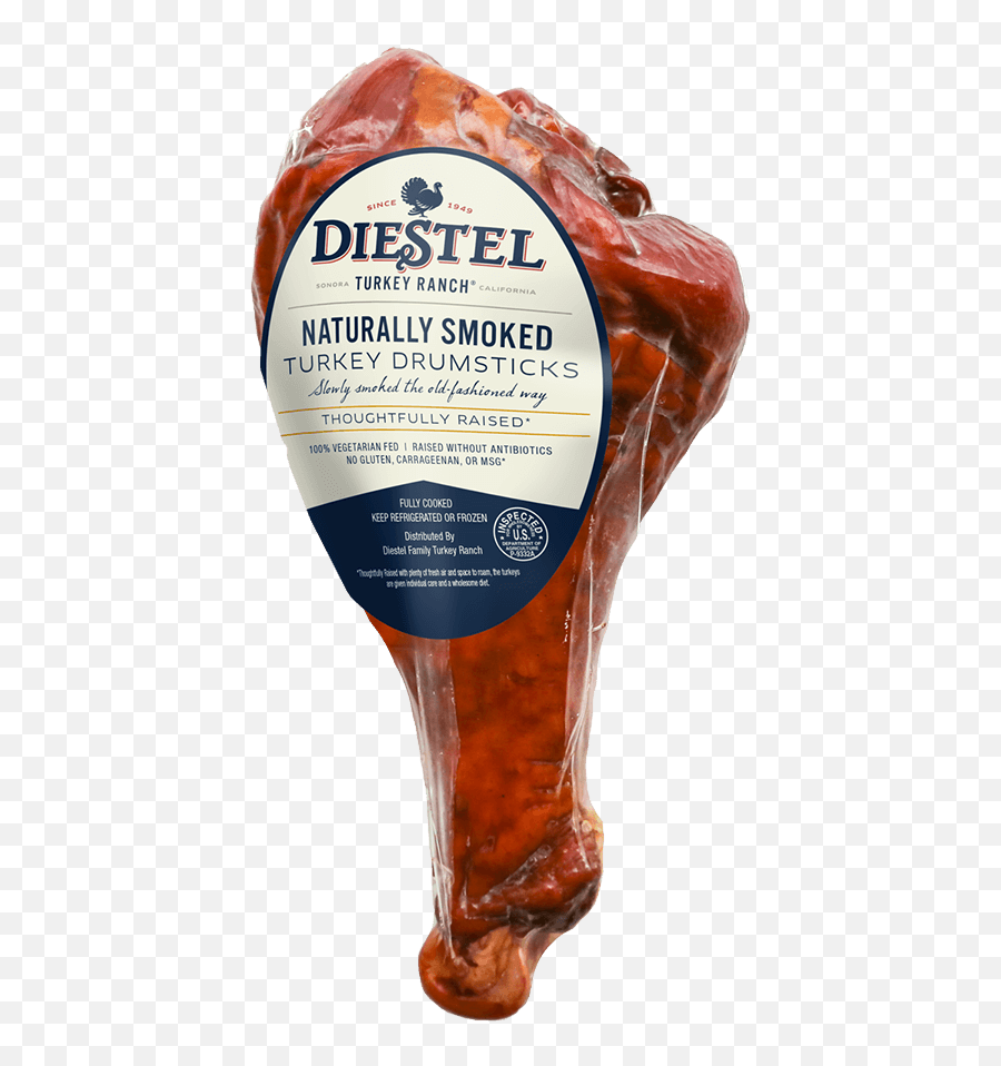 Naturally Smoked Turkey Drumstick - Diestel Family Ranch Emoji,Turkey Transparent