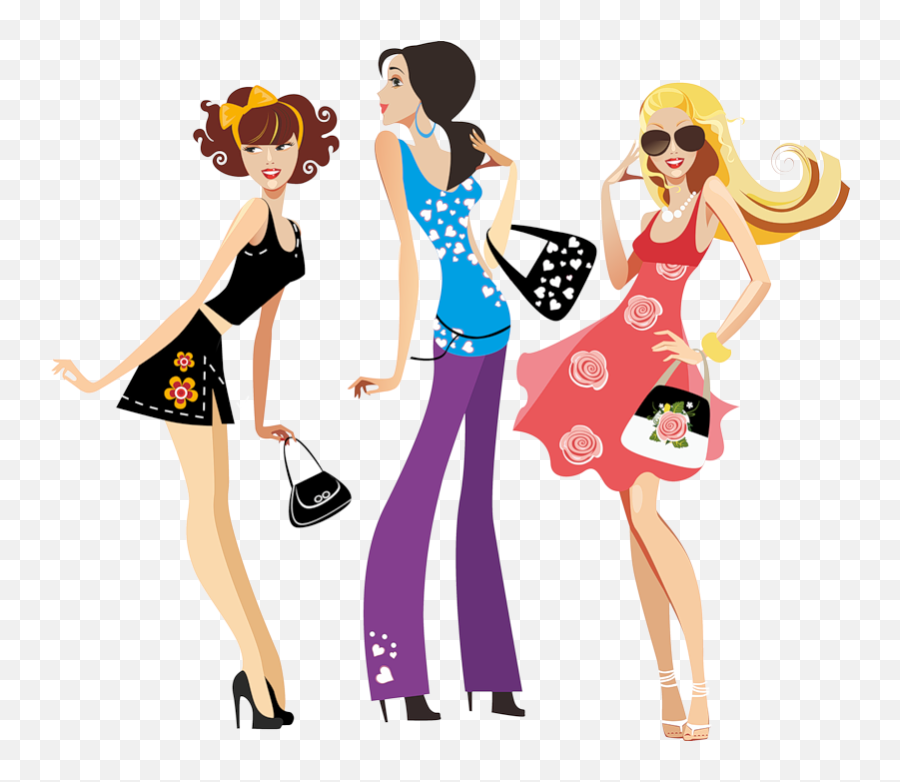 Png Eps Jpeg - Women Fashion Vector Clipart Full Size Moms At The City Emoji,Fashion Png