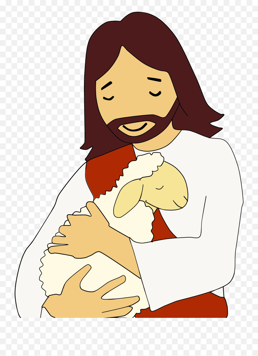 Jesus Clipart Cartoon Jesus Cartoon - Jesus Lamb Of God Cartoon Emoji,Jesus Clipart