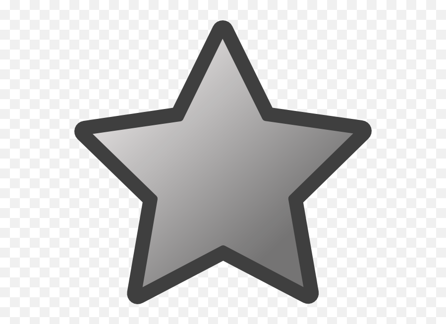 Five Pointed Star Clipart Png Royalty Free Download - Star Transparent Background Gray Star Emoji,Black Star Clipart