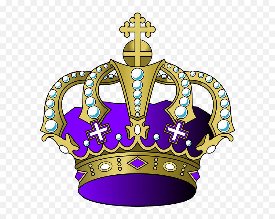 Crown Clip Art - Royal Purple Crown Png Emoji,Crown Png Vector