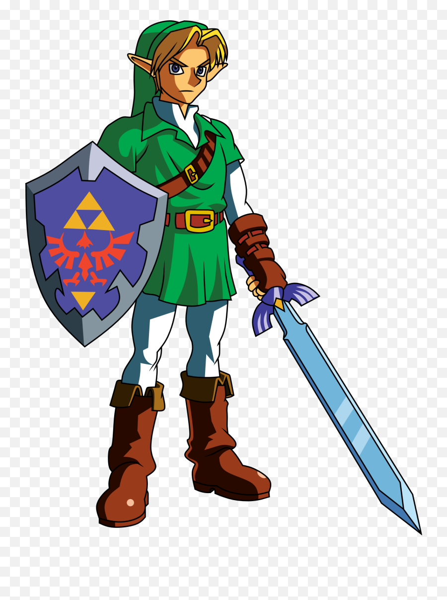 Link The Legend Of Zelda Ocarina Of Time Clipart Legend - Link Zelda Nintendo Emoji,Time Clipart