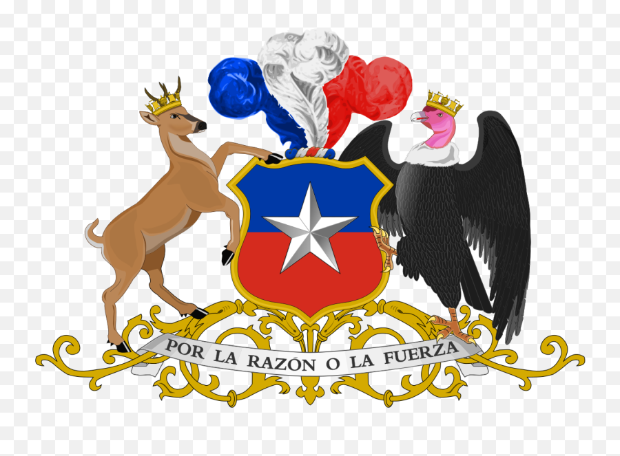 Coat Of Arms Of Chile Emoji,Chile Flag Png