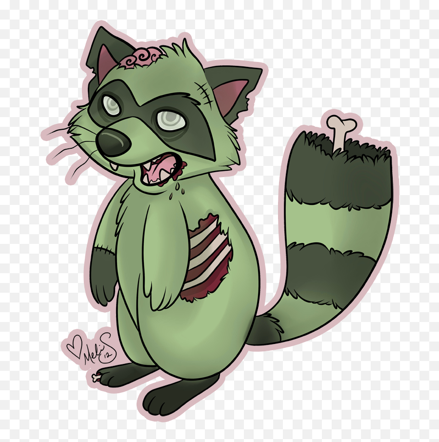 Raccoon In Tree Svg Library Library - Zombie Raccoon Drawing Emoji,Raccoon Clipart