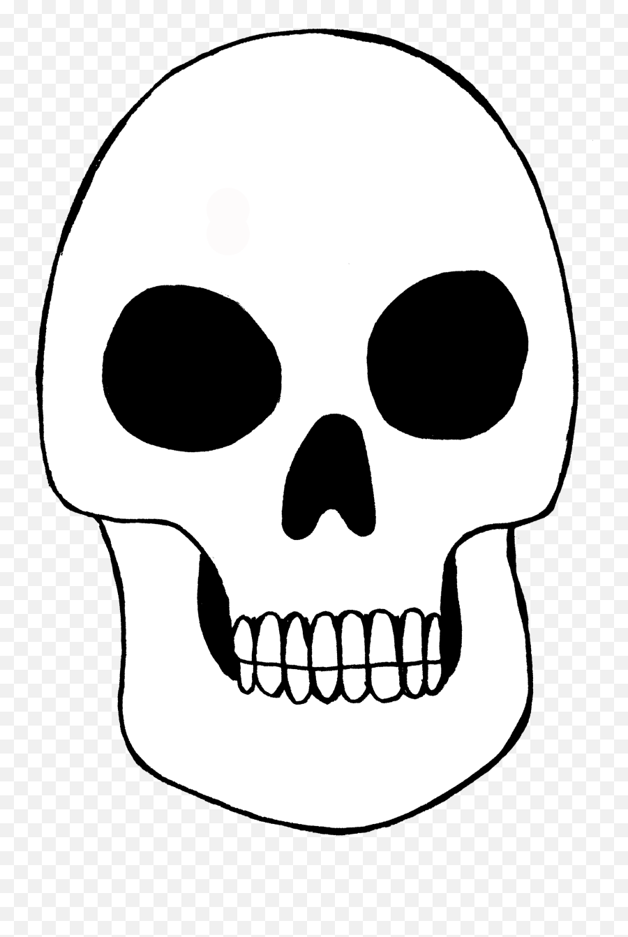 Free Skull Pictures - Blank Skull Transparent Cartoon Testa Di Scheletri Da Stampare Emoji,Skull Transparent