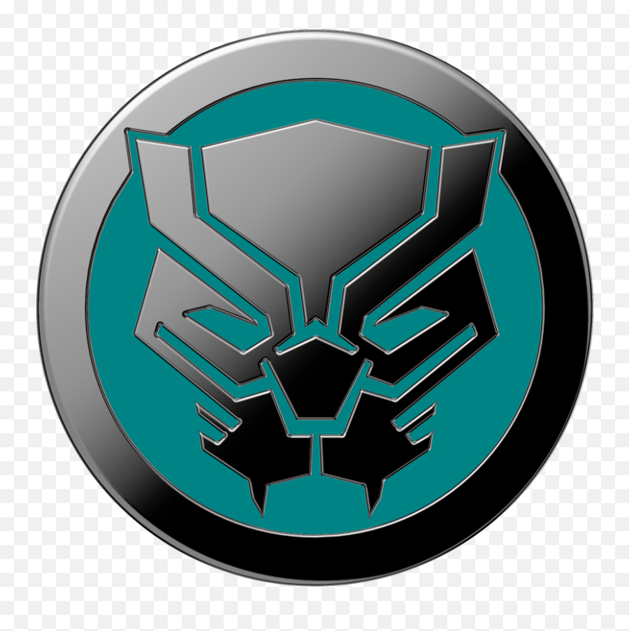 Enamel Black Panther Popgrip - Automotive Decal Emoji,Black Panther Logo