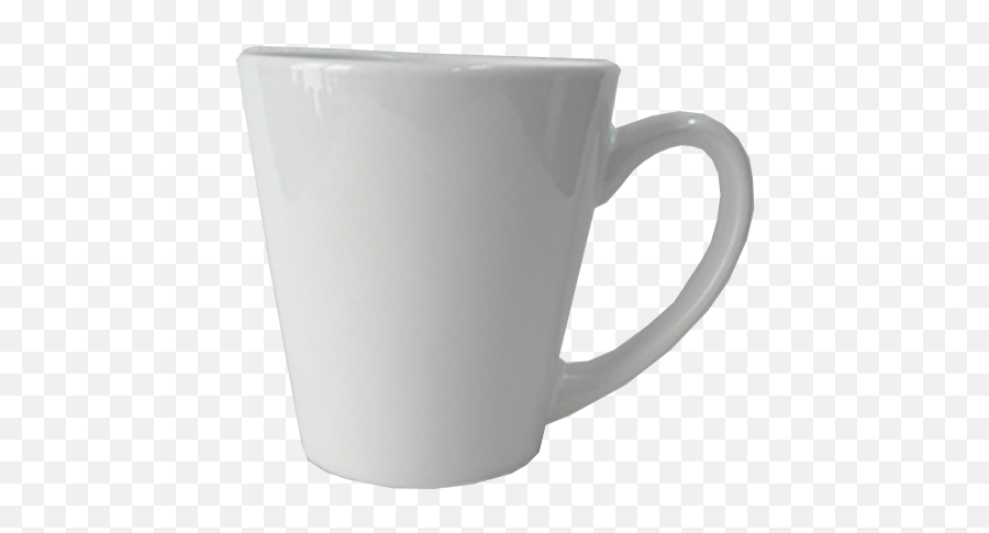 Download Wholesale V Shape 11oz White Coffee Mug With Emoji,White Mug Png