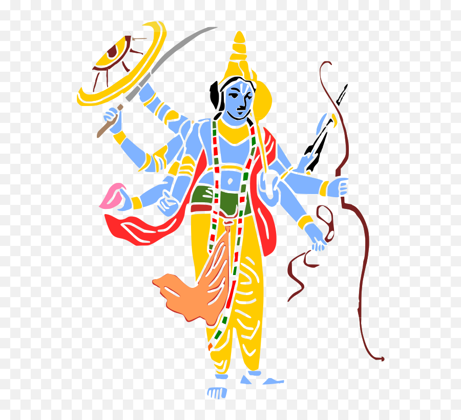 Ram Clipart Lord - Vishnu Clipart Emoji,Ram Clipart