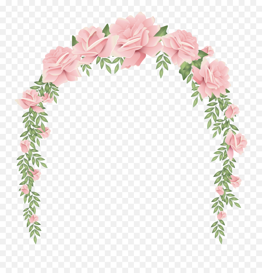 Altar Flowers Clip Art Free Clipart - Flower Arch Clipart Png Emoji,Free Clipart Flowers