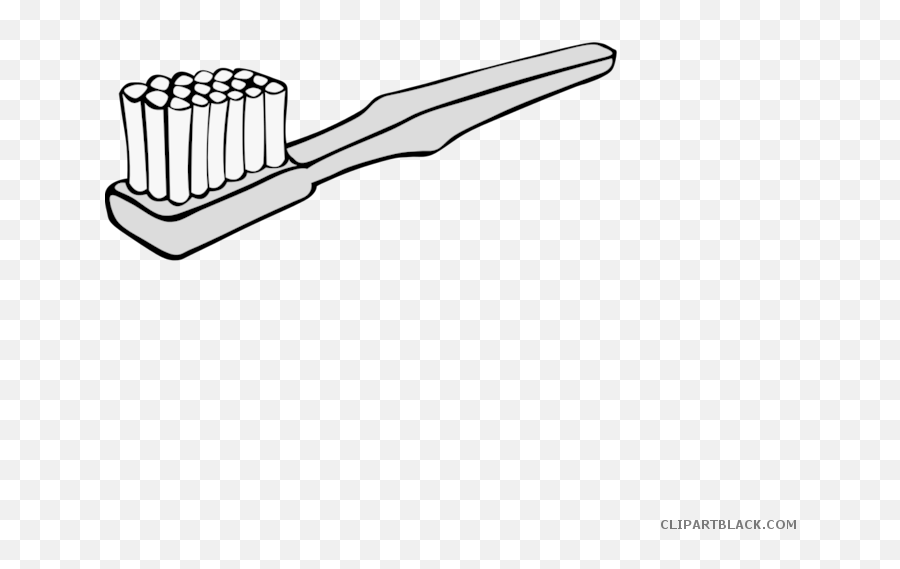 Toothbrush Tools Free Black White Clipart Images - Toothbrush Emoji,Toothbrush Clipart