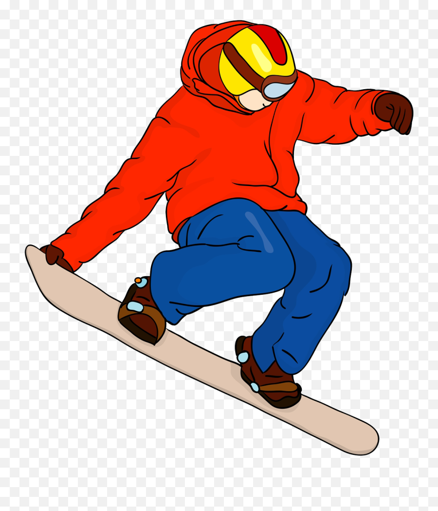 Snowboarder Drawing Cartoon - Cartoon Snowboarder No Background Emoji,Snowboarders Clipart