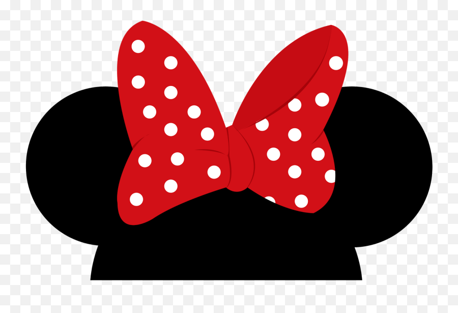 Number 4 Clipart Minnie Mouse Number 4 Minnie Mouse - Transparent Background Minnie Mouse Ears Png Emoji,Minnie Mouse Clipart