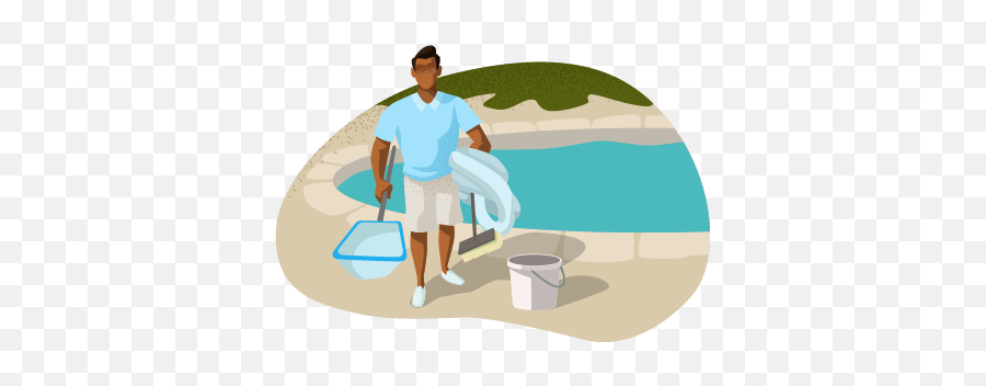 Pool Cleaning Business Insurance Quotes Insureon - Man Cleaning Pool Png Emoji,Pool Png