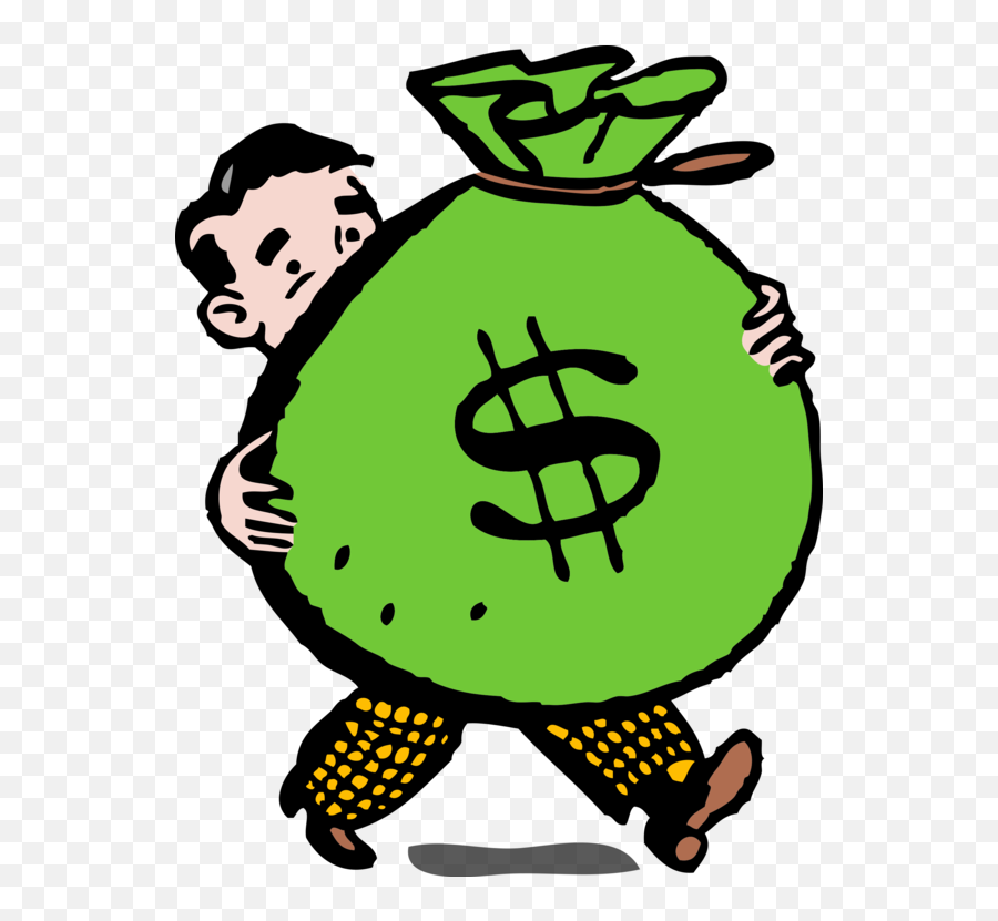Money Bag Clipart - Running With Money Bag Emoji,Money Bag Emoji Png