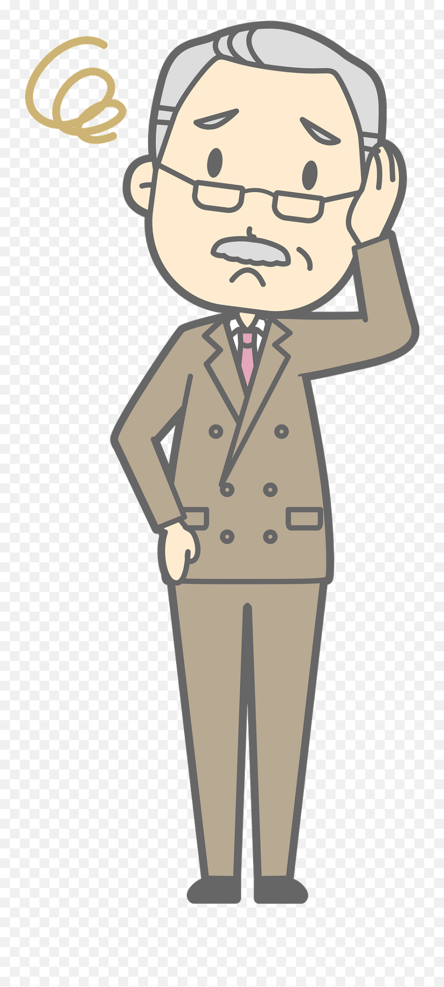 George Boss Is Troubled Clipart Free Download Transparent Emoji,Boss Clipart