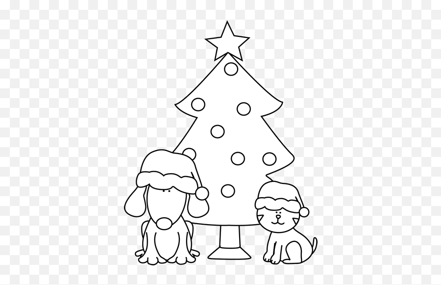 Christmas Dog Clipart Black And White - Clip Art Library Christmas Dog Clipart Black And White Emoji,Dog Clipart Black And White