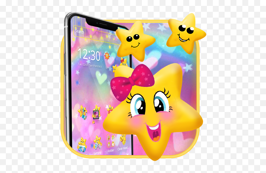 Cute Yellow Star Emoji Theme Apk 112 - Download Apk Latest,Star Emoji Png
