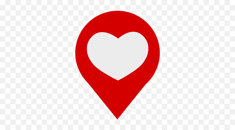 Valentine Heart Location Icon Png Transparent Image - Girly Emoji,Location Icon Png