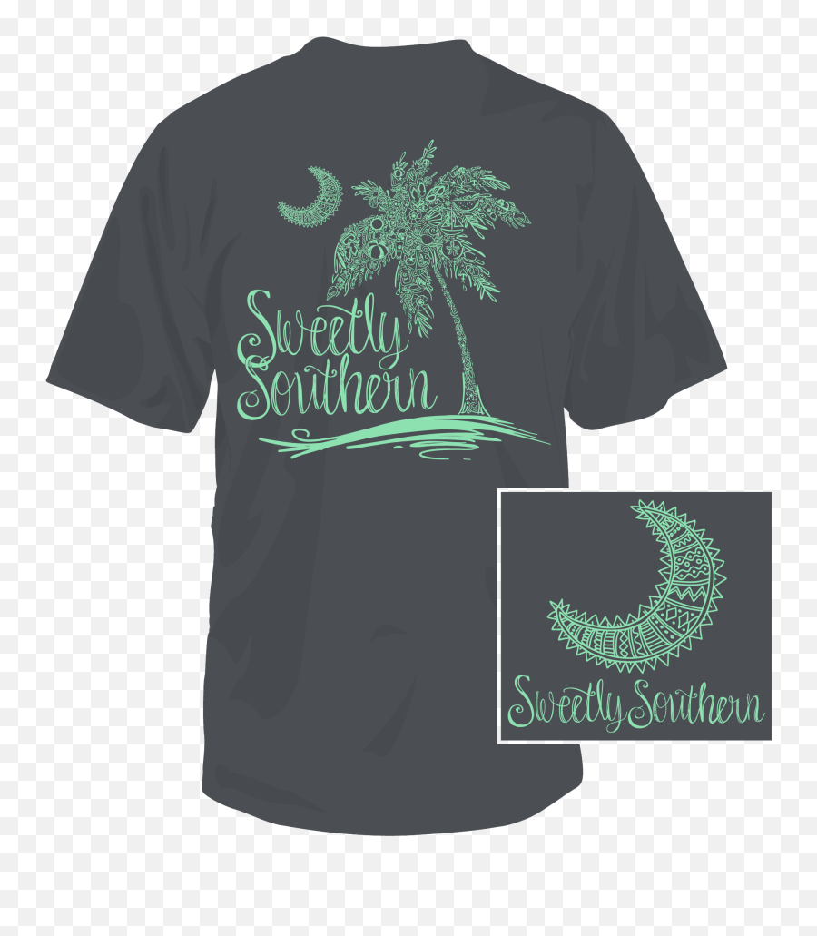 Sweetly Southern Palm Tree Short Sleeve - For Adult Emoji,Palm Tree Logo