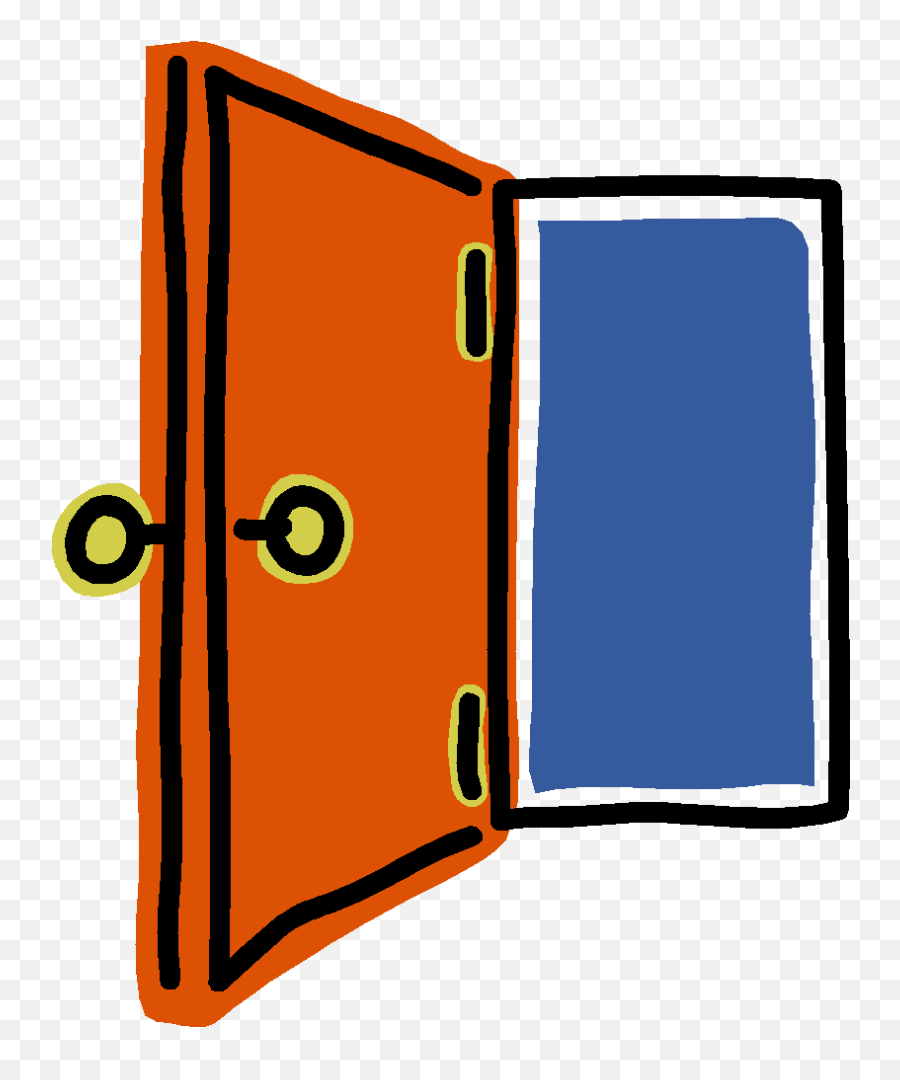 Colorful Open Door Clipart Free Image Download Emoji,Doors Clipart