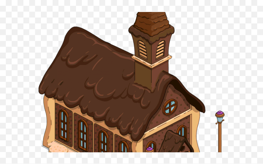Chocolate Clipart Building - Chocolate House Clipart Gingerbread House Emoji,Chocolate Clipart