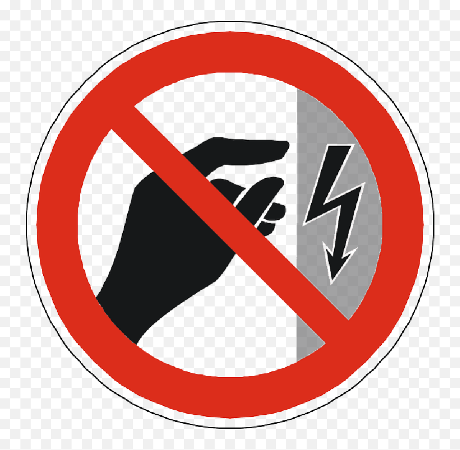 Download Electricity Danger Symbol - Do Not Touch Emoji,Do Not Symbol Transparent