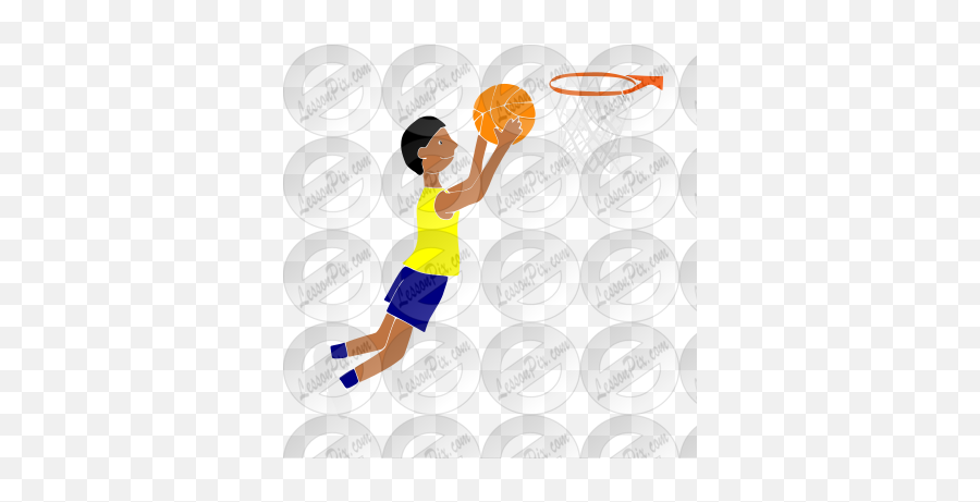 Basketball Hoop Stencil For Classroom Therapy Use - Great Emoji,Basketball Goal Clipart