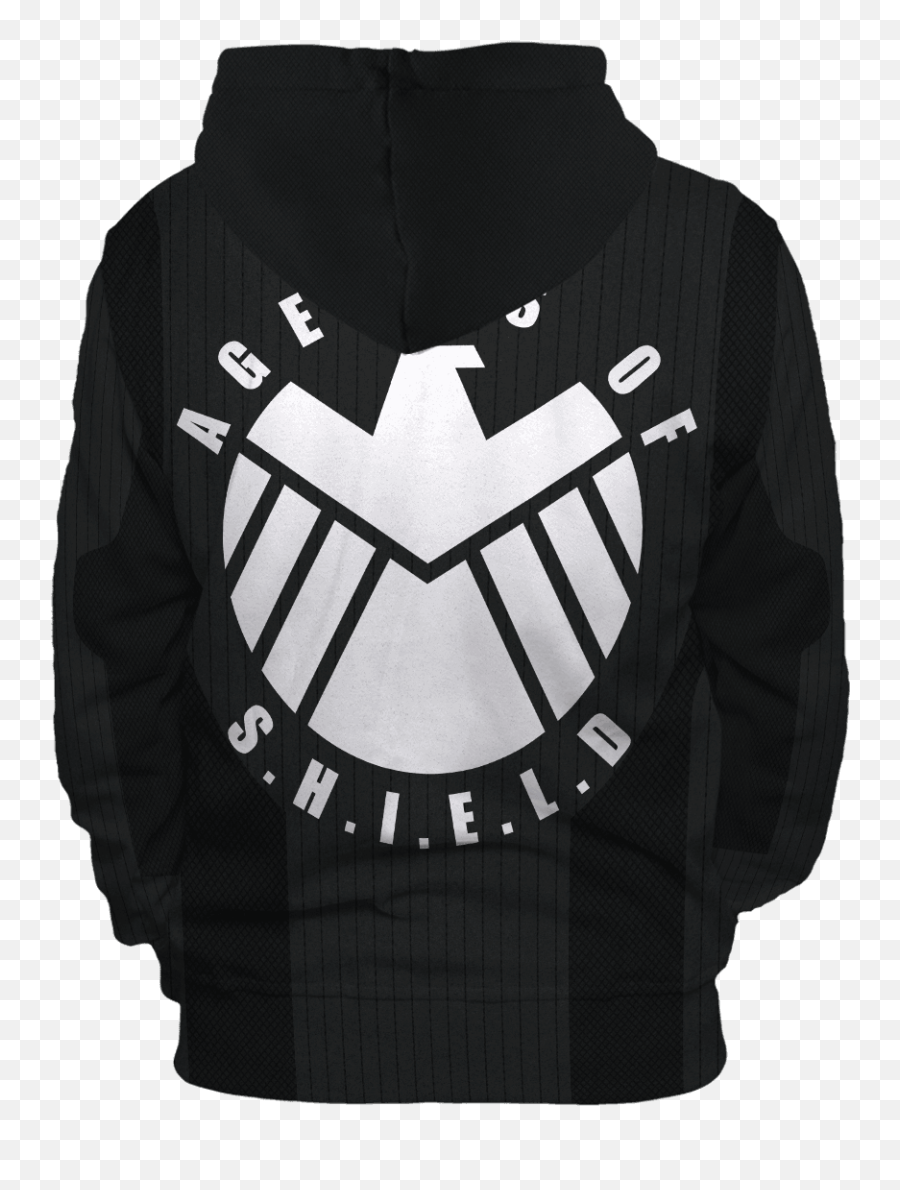 Agents Of Shield Unisex Zipped Hoodie U2013 Fandomaniax - Store Marvel Shield Emoji,Agents Of Shield Logo