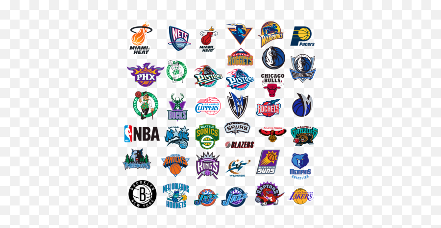 Download Nba Team Logos 2014 Png - All Nba Teams Png Png Nba Teams Logos 90s Emoji,Nba Logo Png